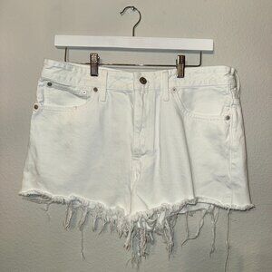 Madewell Relaxed Denim White Shorts - Womens Size 30 - like new!